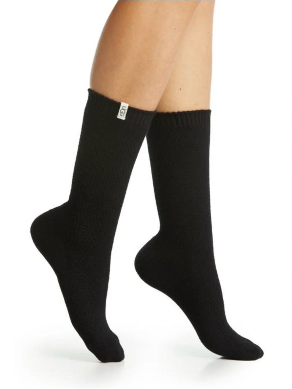 UGG Women's Classic Boot Socks II, Black, Fits Shoe 5-10, MSRP $24